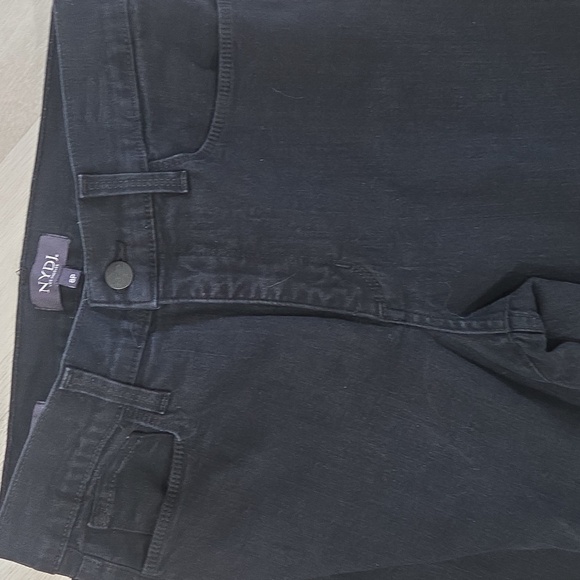 NYDJ Jeans Womens 2 Black Straight Leg Lift Tuck Technology Stretch Denim 8P - Picture 4 of 7